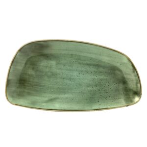 Блюдо сервировочное CHEFS GEO 35х18,5см, без борта, STONECAST, цвет SAMPHIRE GREEN SSGSGE351