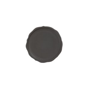 Блюдо сервировочное D17,5см H1,5см, край с бордюром, керамика, цвет NOIR SATINE, SHARING 963954