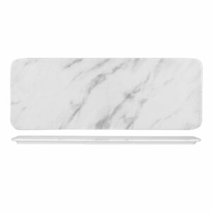 Блюдо сервировочное прямоугольное 37,6х14см, TEXTURED PRINTS, цвет MARBLE GREY MGYRST1