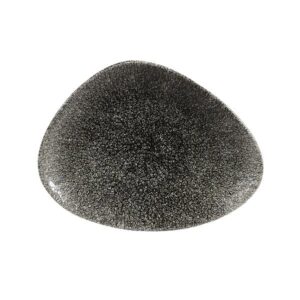 Блюдо треугольное CHEFS 20х15см, без борта, цвет RAKU QUARTZ BLACK, STUDIO PRINTS RKBQTC201
