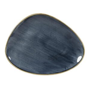Блюдо треугольное CHEFS 26,5х20,5см, без борта, STONECAST, цвет BLUEBERRY SBBSTC261