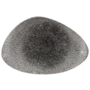 Блюдо треугольное CHEFS 30х20см, без борта, цвет RAKU QUARTZ BLACK, STUDIO PRINTS RKBQTC301