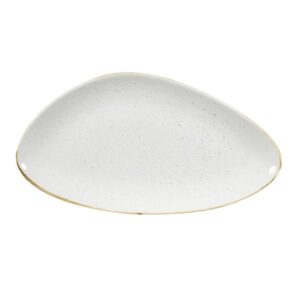 Блюдо треугольное CHEFS 35,5х18,8см, без борта, STONECAST, цвет BARLEY WHITE SWHSTC351
