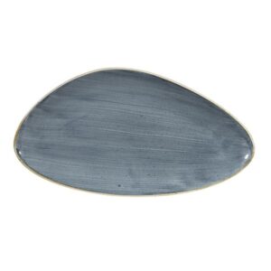 Блюдо треугольное CHEFS 35,5х18,8см, без борта, STONECAST, цвет BLUEBERRY SBBSTC351