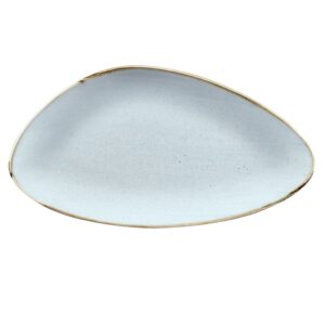 Блюдо треугольное CHEFS 35,5х18,8см, без борта, STONECAST, цвет DUCK EGG BLUE SDESTC351