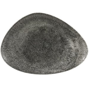 Блюдо треугольное CHEFS 35,6х25см, без борта, цвет RAKU QUARTZ BLACK, STUDIO PRINTS RKBQTC361