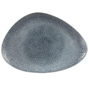 Блюдо треугольное CHEFS 35,6х25см, без борта, цвет RAKU TOPAZ BLUE, STUDIO PRINTS RKTBTC361