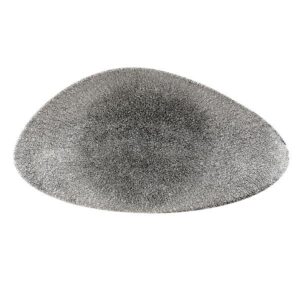 Блюдо треугольное CHEFS 35х19см, без борта, цвет RAKU QUARTZ BLACK, STUDIO PRINTS RKBQTC351
