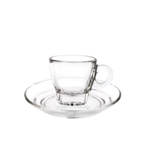 Блюдце d12см "caffe", стекло 1p02472