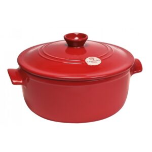 Кастрюля керамическая 5,3л D28,5см, серия FLAME, цвет гранат 455334