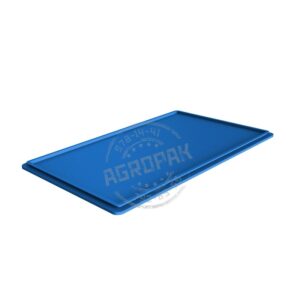 Крышка для ящиков 740х460мм, сплошной, п/э, цвет синий x 740.460.025-00 bl