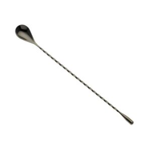 Ложка барная classic 30см, ручка витая, черная сталь m37012bk