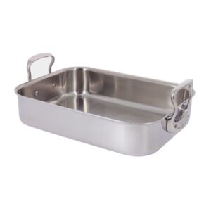 Лоток для жарки 35х25см h8см, с ручками, серия affinity, нерж.сталь 3727.35