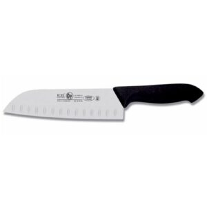 Нож японский 18см с бороздками, черный horeca prime 28100.hr85000.180