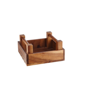 Поднос деревянный "ящик" 20х20см H10см BUFFET WOOD ZCAWSQRC1
