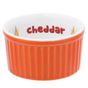Рамекин 100мл D8см H4см OXFORD, цвет оранжевый с декором "CHEDDAR" C12M-3B9P