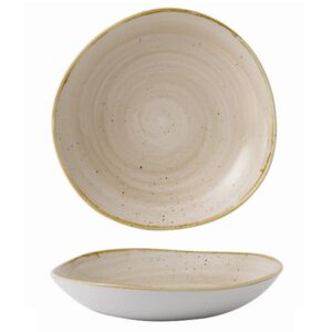 Салатник "волна" 1,10л D25,3см, без борта, STONECAST, цвет NUTMEG CREAM SNMSOGB11