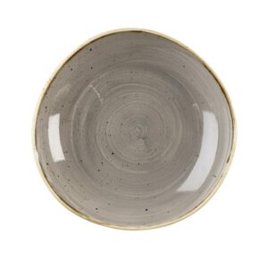 Салатник "волна" 1,10л D25,3см, без борта, STONECAST, цвет PEPPERCORN GREY SPGSOGB11