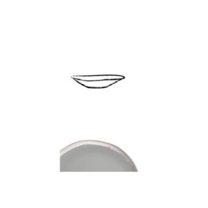 Салатник D33см H6,5см, керамика, цвет GRIS, REFLETS D'ARGENT 963588