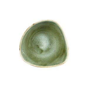 Салатник треугольный 0,26л D15,3см, без борта, STONECAST, цвет SAMPHIRE GREEN SSGSTRB61
