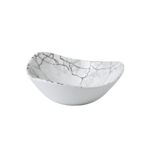 Салатник треугольный 0,37л D18,5см, без борта, цвет KINTSUGI AGATE GREY, STUDIO PRINTS KTAGTRB71