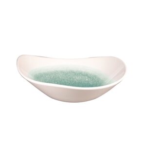 Салатник треугольный 0,37л D18,5см, без борта, цвет RAKU JADE GREEN, STUDIO PRINTS RKJGTRB71