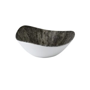 Салатник треугольный 0,37л D18,5см, без борта, цвет STONE QUARTZ BLACK, STUDIO PRINTS STQBTRB71
