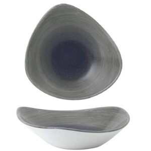 Салатник треугольный 0,60л D23,5см, без борта, STONECAST AQUEOUS, цвет FJORD SAGRTRB91