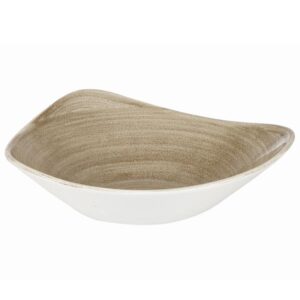 Салатник треугольный 0,60л D23,5см, без борта, STONECAST PATINA, цвет ANTIQUE TAUPE PAATTRB91
