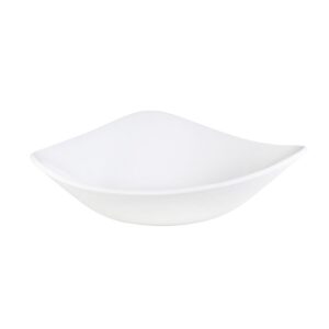 Салатник треугольный 0,60л D23,5см, без борта, VELLUM, цвет WHITE полуматовый WHVMTRB91