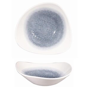 Салатник треугольный 0,60л D23,5см, без борта, цвет RAKU TOPAZ BLUE, STUDIO PRINTS RKTBTRB91