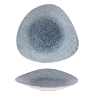 Салатник треугольный мелкий 27,8х19,8см, цвет RAKU TOPAZ BLUE, STUDIO PRINTS RKTBTB271
