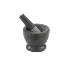 Ступка с пестиком D9см H10,5см, камень 49618-12