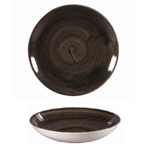 Тарелка глубокая 24,8см 1,13л, без борта, STONECAST PATINA, цвет IRON BLACK PAIBEVB91