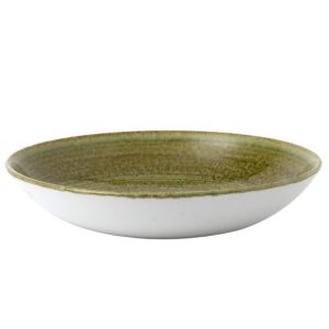 Тарелка глубокая 24,8см 1,13л, без борта, STONECAST PLUME, цвет OLIVE PLGREVB91