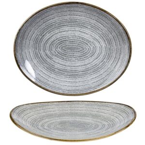 Тарелка глубокая овальная 31,7х25,5см, цвет STONE GREY, STUDIO PRINTS SPSGOP121
