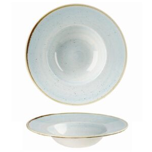 Тарелка для пасты 24см 0,28л, с широким бортом, STONECAST, цвет DUCK EGG BLUE SDESVWBM1