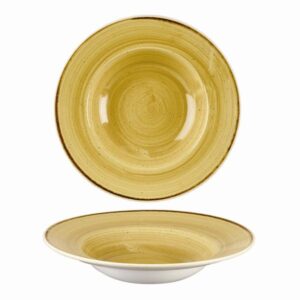 Тарелка для пасты 28см 0,47л, с широким бортом, STONECAST, цвет MUSTARD SEED YELLOW SMSSVWBL1