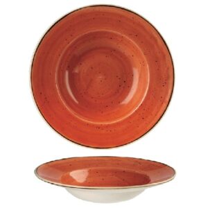 Тарелка для пасты 28см 0,47л, с широким бортом, STONECAST, цвет SPICED ORANGE SSOSVWBL1