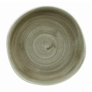 Тарелка мелкая "волна" 18,6см, без борта, STONECAST PATINA, цвет BURNISHED GREEN PABGOG71