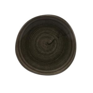 Тарелка мелкая "волна" 18,6см, без борта, STONECAST PATINA, цвет IRON BLACK PAIBOG71