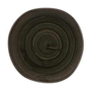 Тарелка мелкая "волна" 21см, без борта, STONECAST PATINA, цвет IRON BLACK PAIBOG81