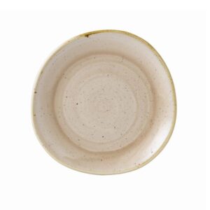Тарелка мелкая "волна" 21см, без борта, STONECAST, цвет NUTMEG CREAM SNMSOG81