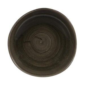 Тарелка мелкая "волна" 26,4см, без борта, STONECAST PATINA, цвет IRON BLACK PAIBOG101
