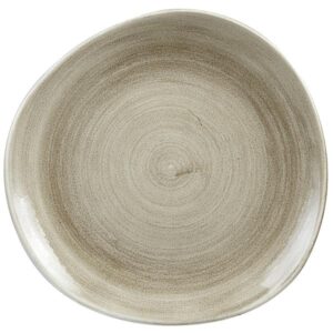 Тарелка мелкая "волна" 28,6см, без борта, STONECAST PATINA, цвет ANTIQUE TAUPE PAATOG111