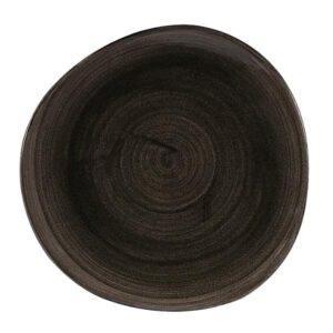 Тарелка мелкая "волна" 28,6см, без борта, STONECAST PATINA, цвет IRON BLACK PAIBOG111