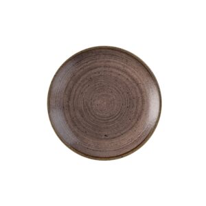Тарелка мелкая 16,5см, без борта, STONECAST RAW, цвет BROWN SRBREVP61