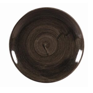 Тарелка мелкая 21,7см, без борта, STONECAST PATINA, цвет IRON BLACK PAIBEVP81