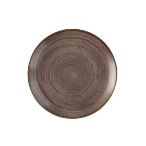 Тарелка мелкая 21,7см, без борта, STONECAST RAW, цвет BROWN SRBREVP81