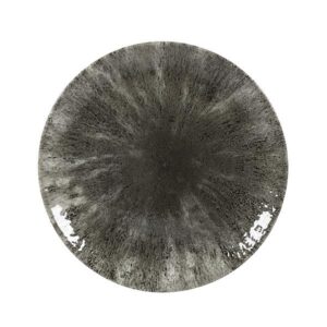 Тарелка мелкая 21,7см, без борта, цвет STONE QUARTZ BLACK, STUDIO PRINTS STQBEVP81